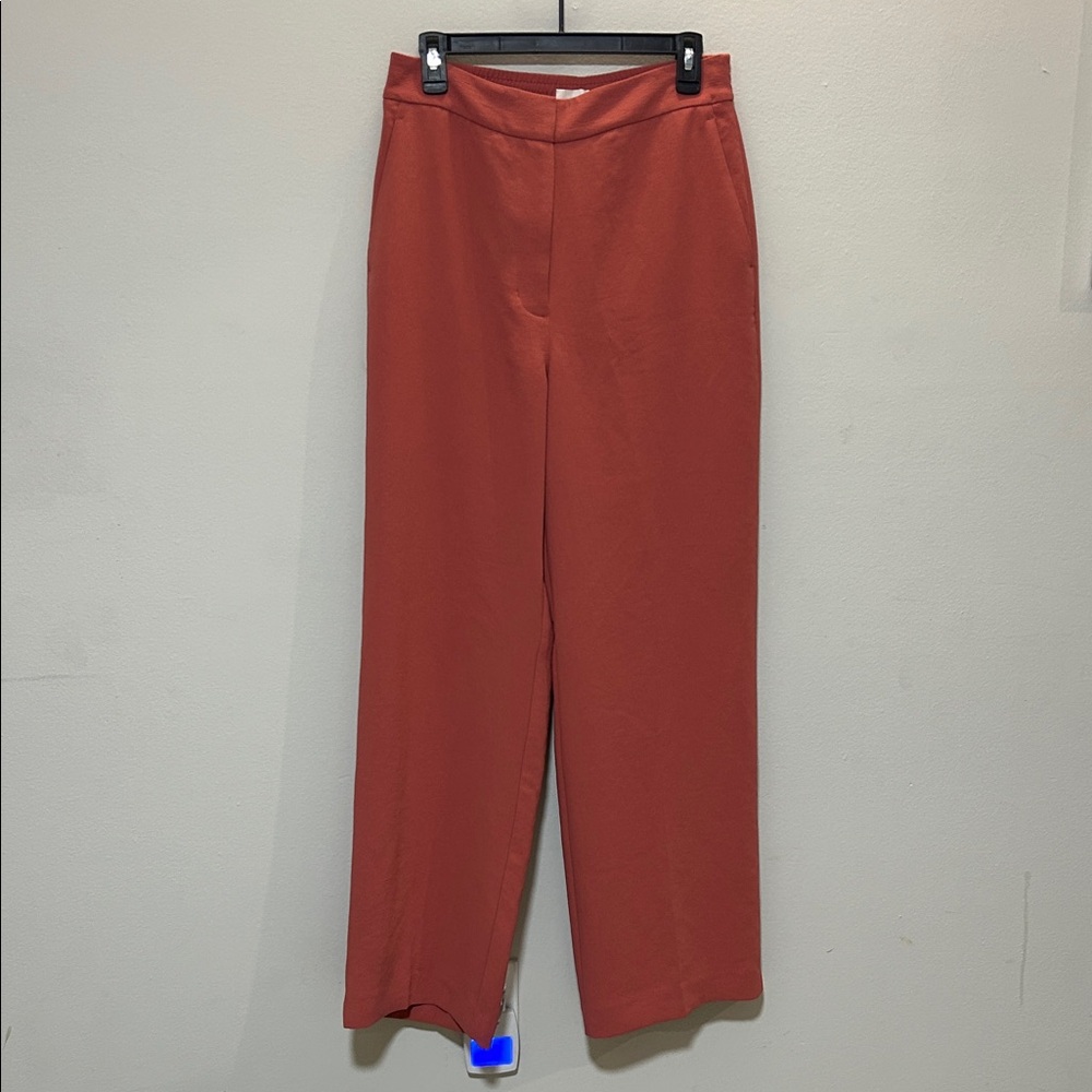 Wilfred Aritzia Wide Leg Pants Rust Terracotta Size 8 | 0159